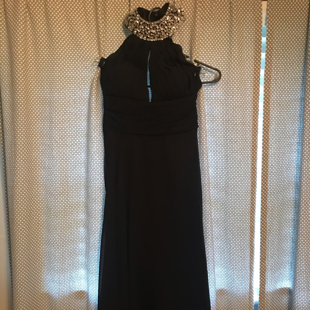 Beautiful floor length black gown